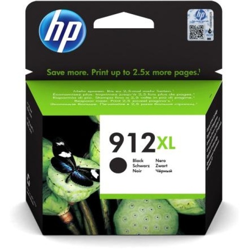 [3YL84AE] HP 912XL Cartuccia Originale Nero Alta Capacità per HP OfficeJet Pro Serie 8010, 8020, 8022e